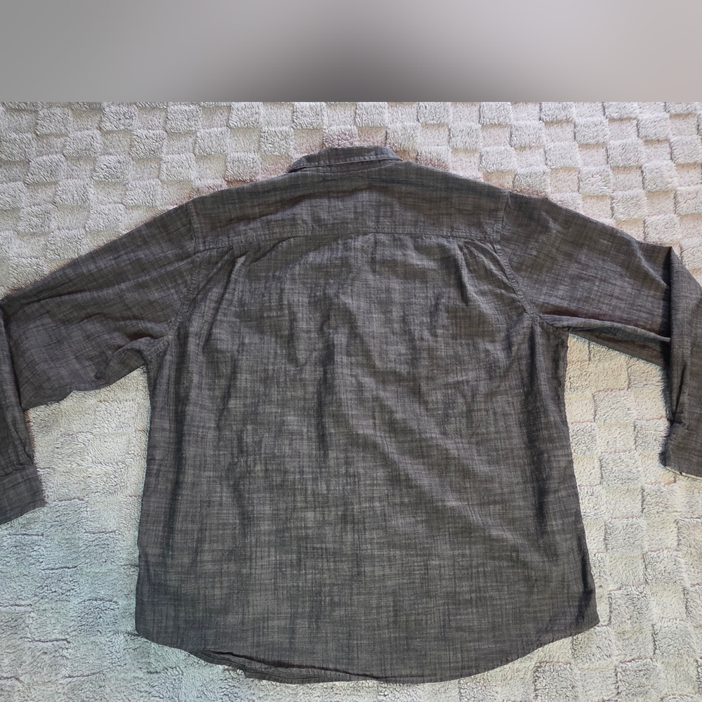 Original Weatherproof Vintage Men's XXL Black Cotton Button Down Shirt - Picture 2 of 10